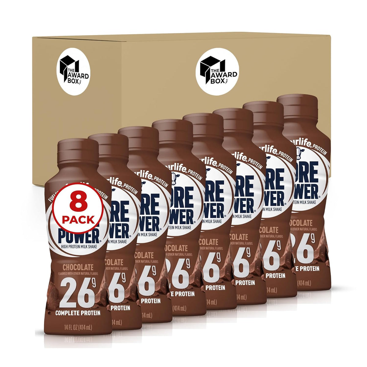 Core Chocolate Power Failrlife 26g Ready To Drink High Protein Chocolate Shake (14 Oz. 8 pack)
