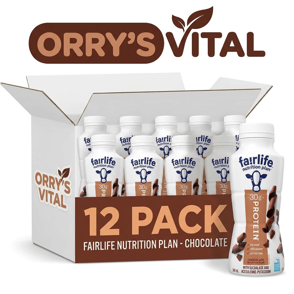 Nutrition Plan High Protein Chocolate Shake, 12 PACK. Orry's Vital