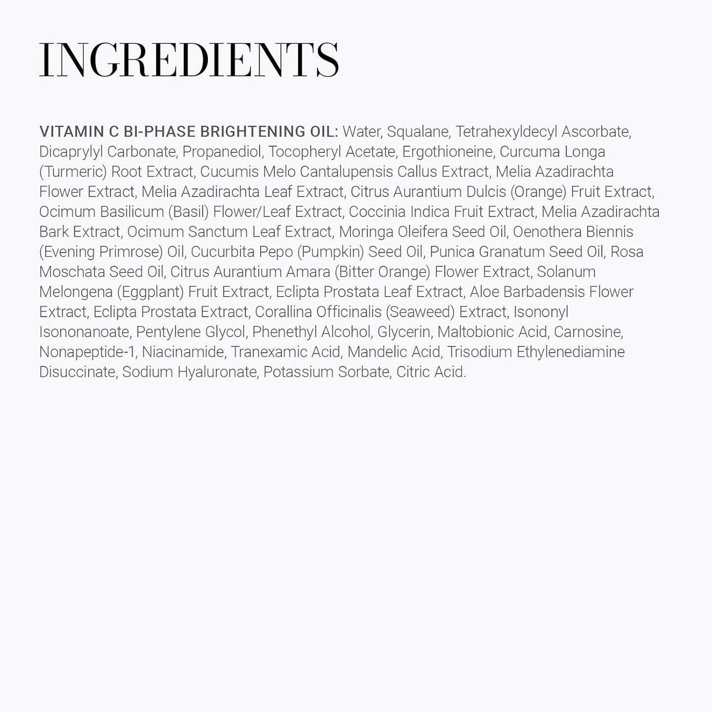 Meaningful Beauty Vitamin C Bi-Phase Brightening Oil with Activated C Technology