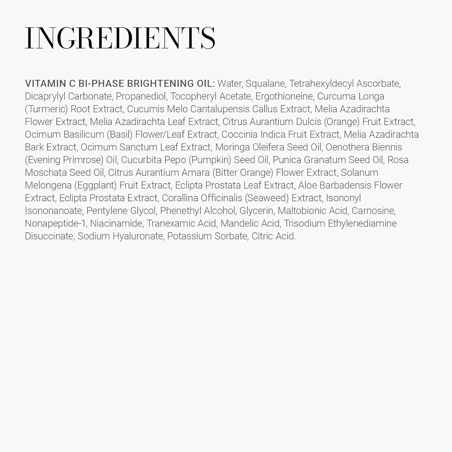 Meaningful Beauty Vitamin C Bi-Phase Brightening Oil with Activated C Technology