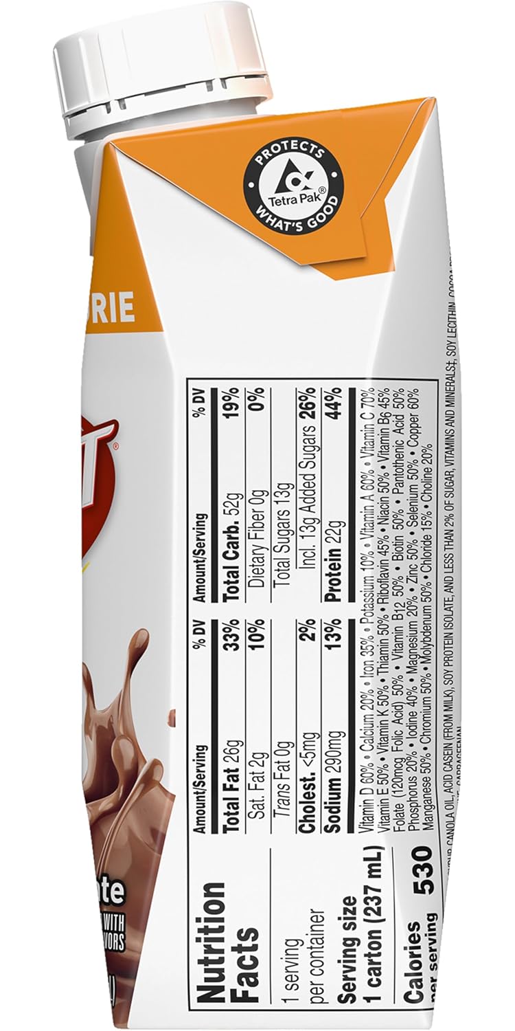 Boost Very High Calorie Nutritional Drink Duo, High Protein Nutrition Shake, Ready to Drink Nutrition Beverage, Balanced Nutritional Drink, Meal Replacement Shake, Creamy Strawberry and Chocolate, 4 Bottles Each, 8 Fluid Ounce (Variety Pack)