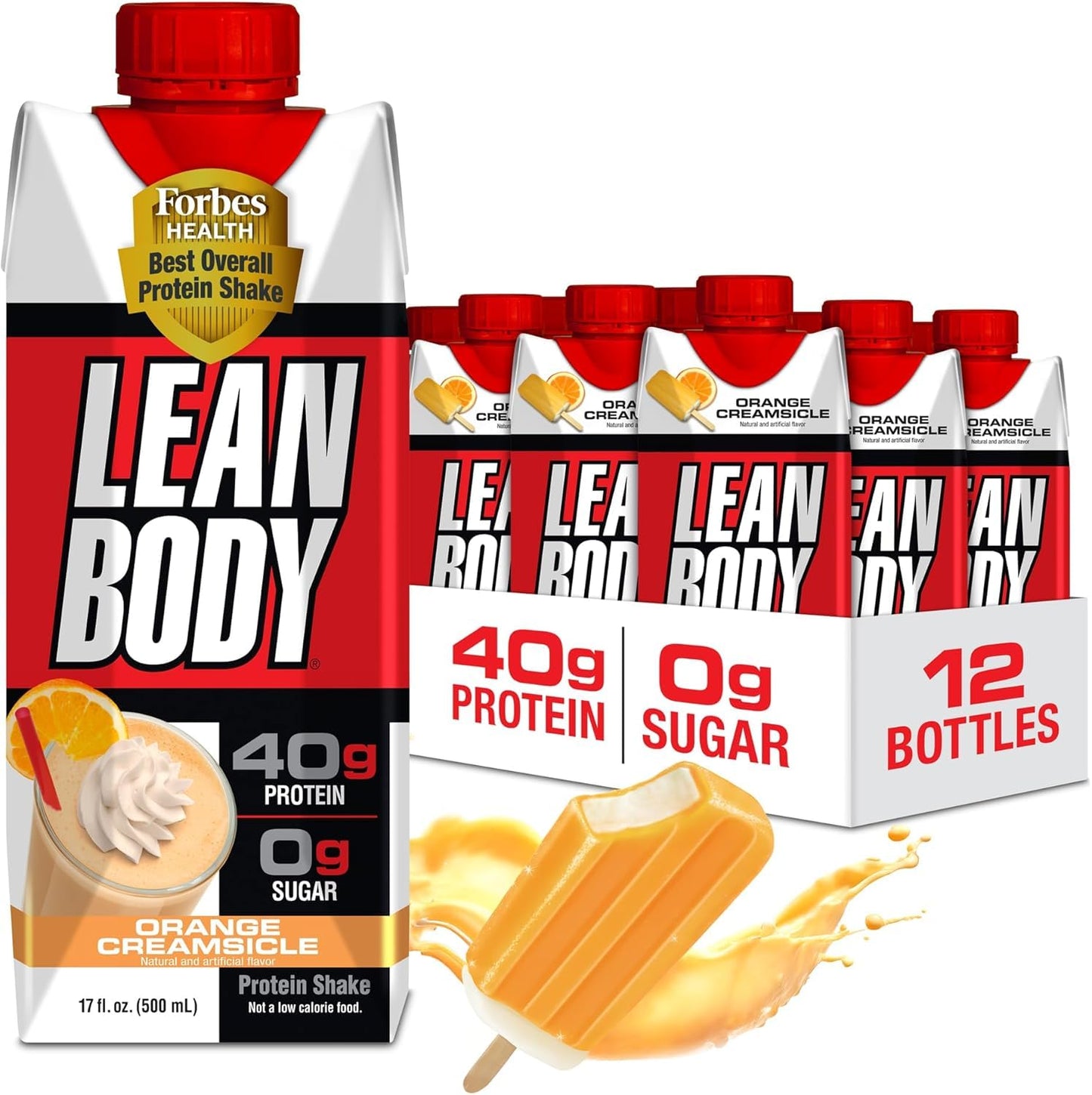 Lean Body Ready-to-Drink, Plant-Based Vegan Chocolate Protein Shake, 30g Protein, No Artificial Flavors, Sweeteners or Colors, Non GMO, Gluten Free, Premium Pea & Rice Blend (Pack of 12)