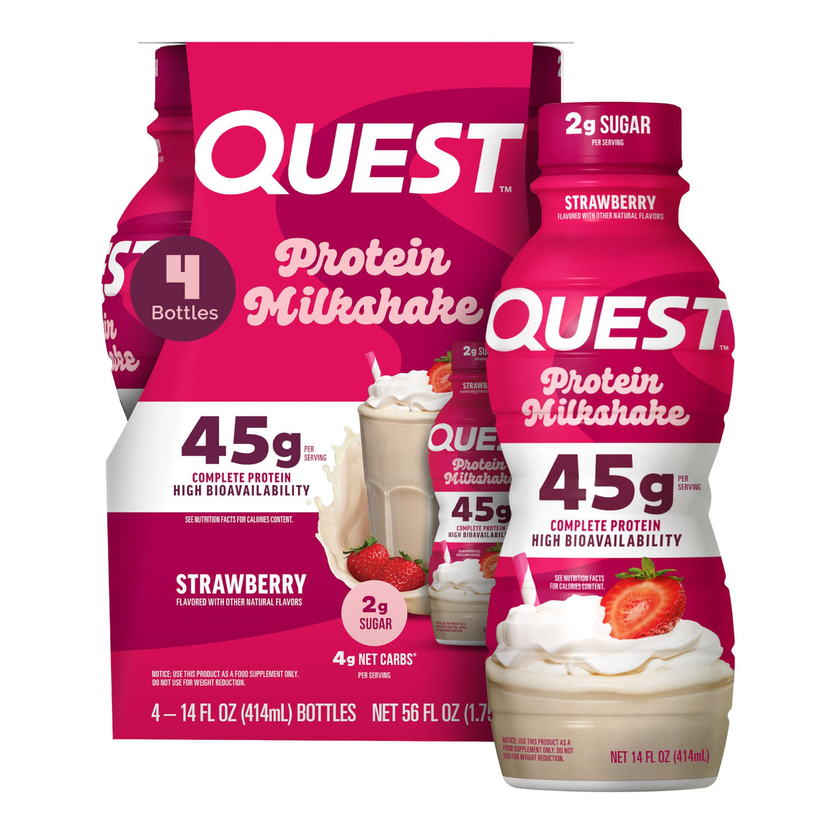 Quest Nutrition Salted Caramel Protein Shake, 45g Protein, 12 Count