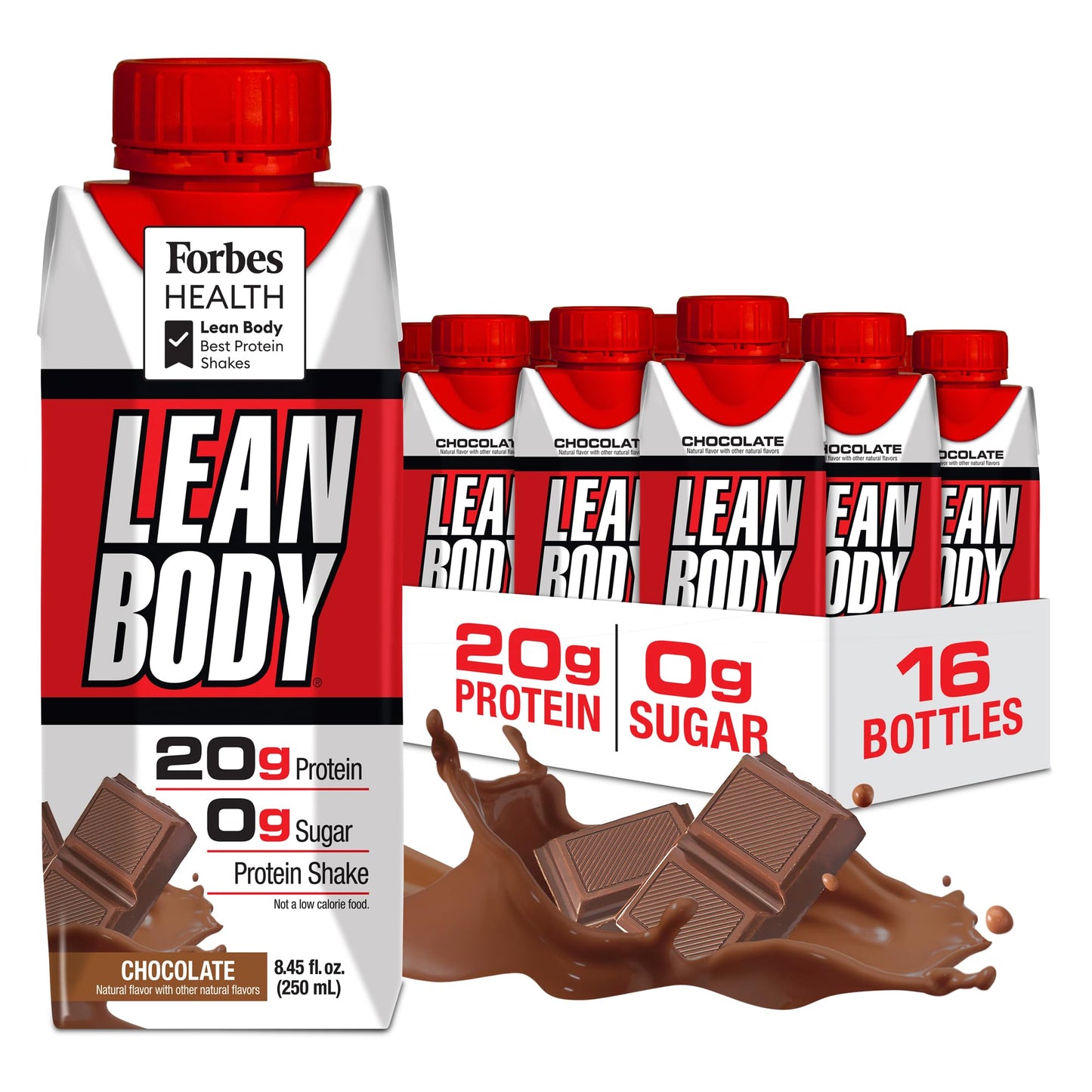 Lean Body Ready-to-Drink, Plant-Based Vegan Chocolate Protein Shake, 30g Protein, No Artificial Flavors, Sweeteners or Colors, Non GMO, Gluten Free, Premium Pea & Rice Blend (Pack of 12)