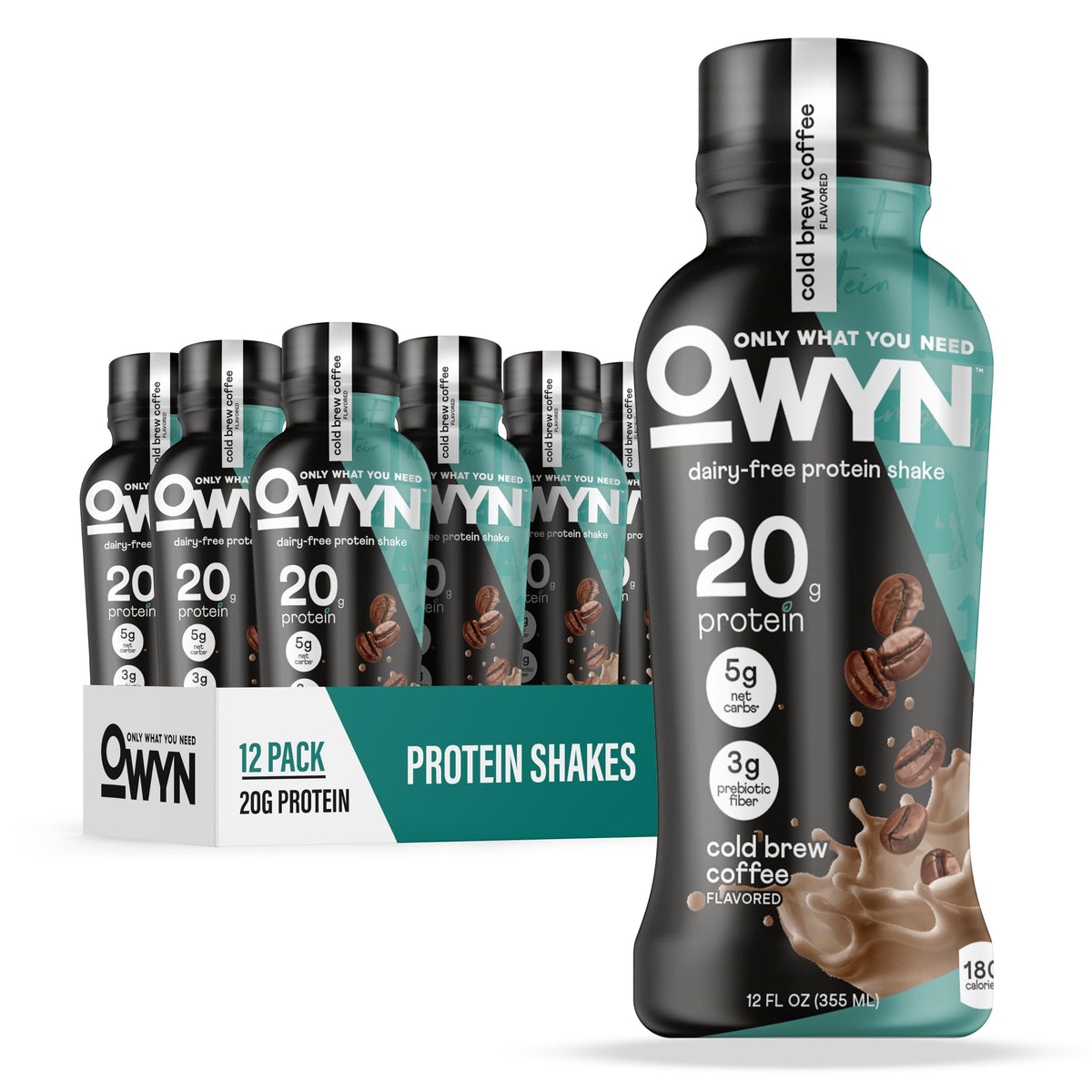 OWYN Only What You Need 20g Protein Shake Variety Pack, Dairy Free, 12 Ct