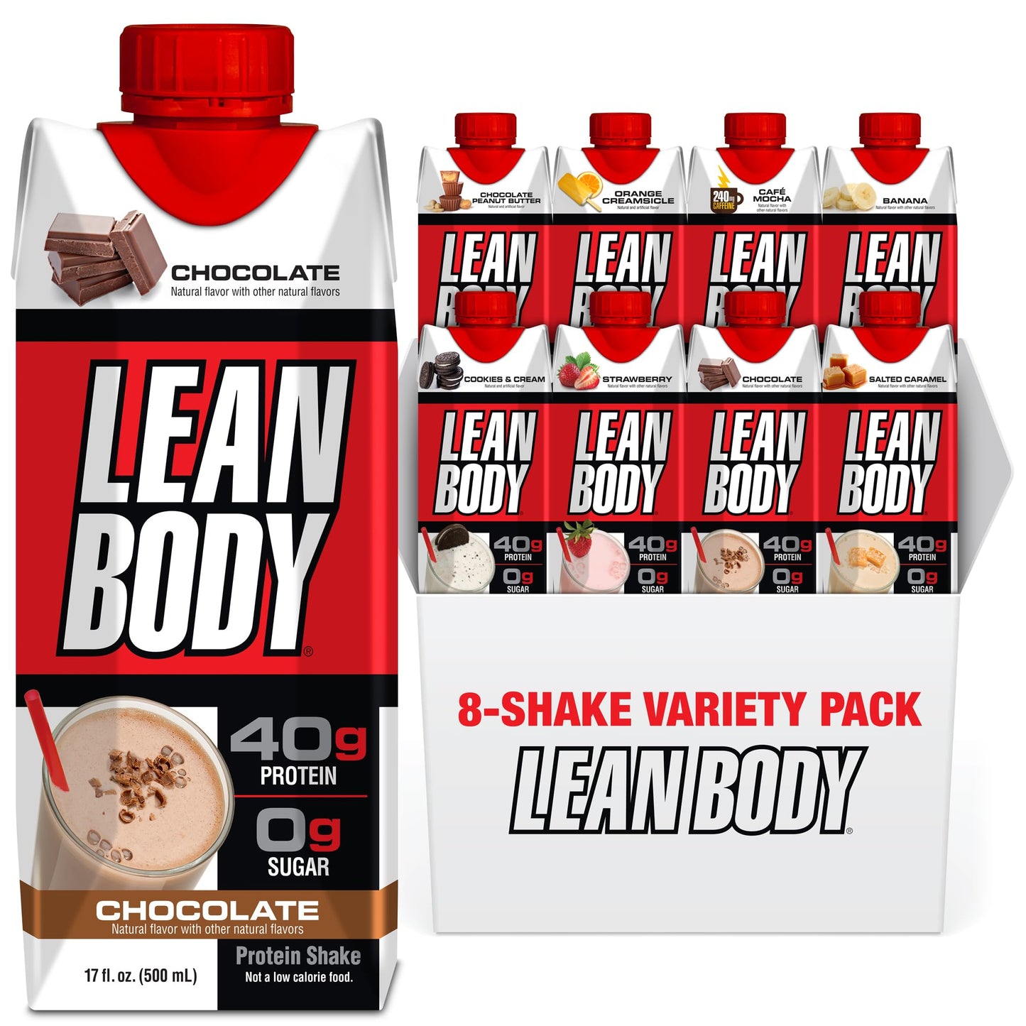 Lean Body Ready-to-Drink, Plant-Based Vegan Chocolate Protein Shake, 30g Protein, No Artificial Flavors, Sweeteners or Colors, Non GMO, Gluten Free, Premium Pea & Rice Blend (Pack of 12)