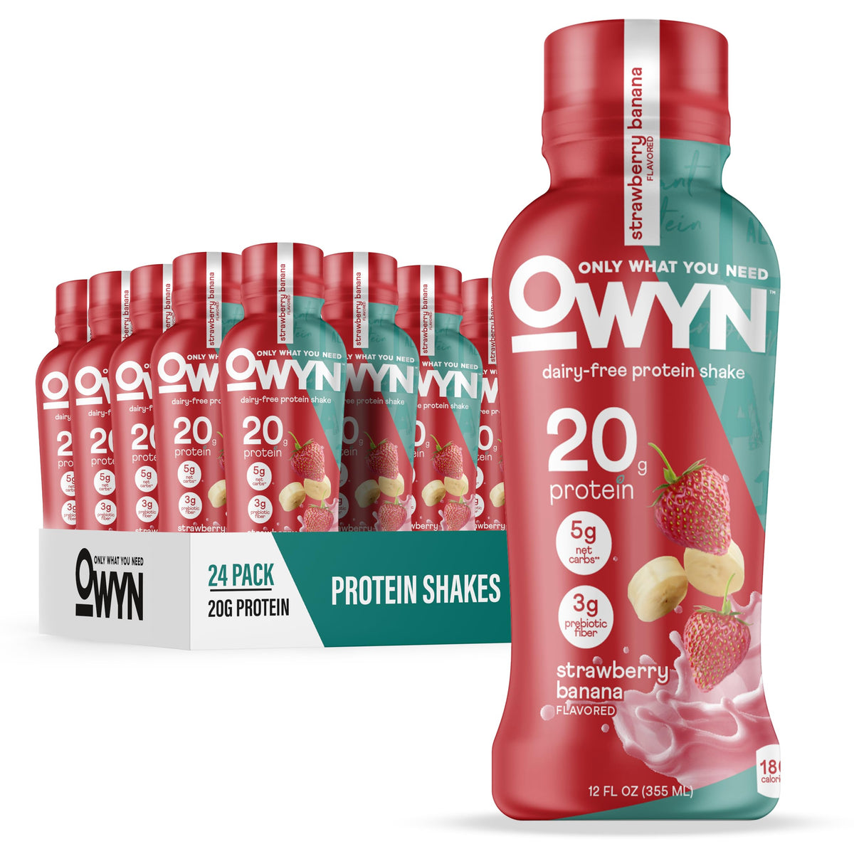 OWYN Only What You Need 20g Protein Shake Variety Pack, Dairy Free, 12 Ct