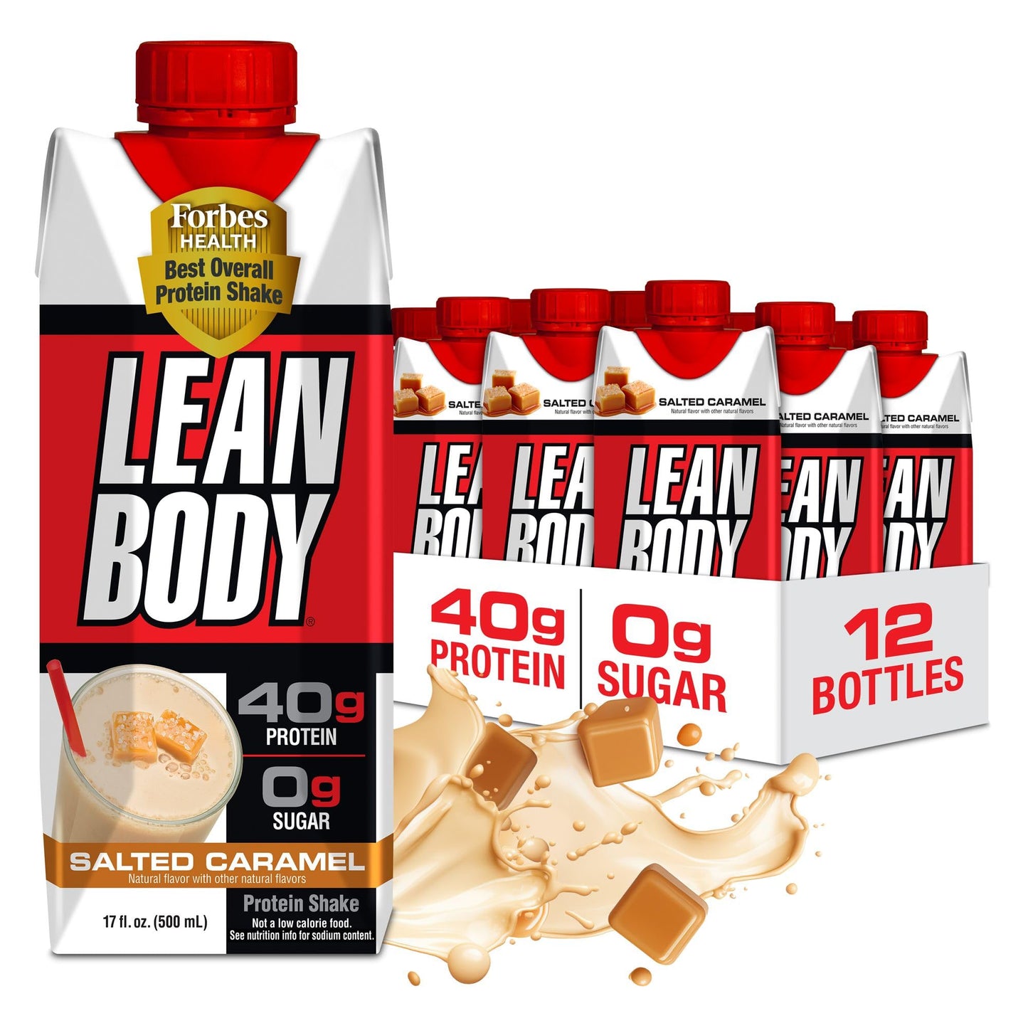 Lean Body Ready-to-Drink, Plant-Based Vegan Chocolate Protein Shake, 30g Protein, No Artificial Flavors, Sweeteners or Colors, Non GMO, Gluten Free, Premium Pea & Rice Blend (Pack of 12)