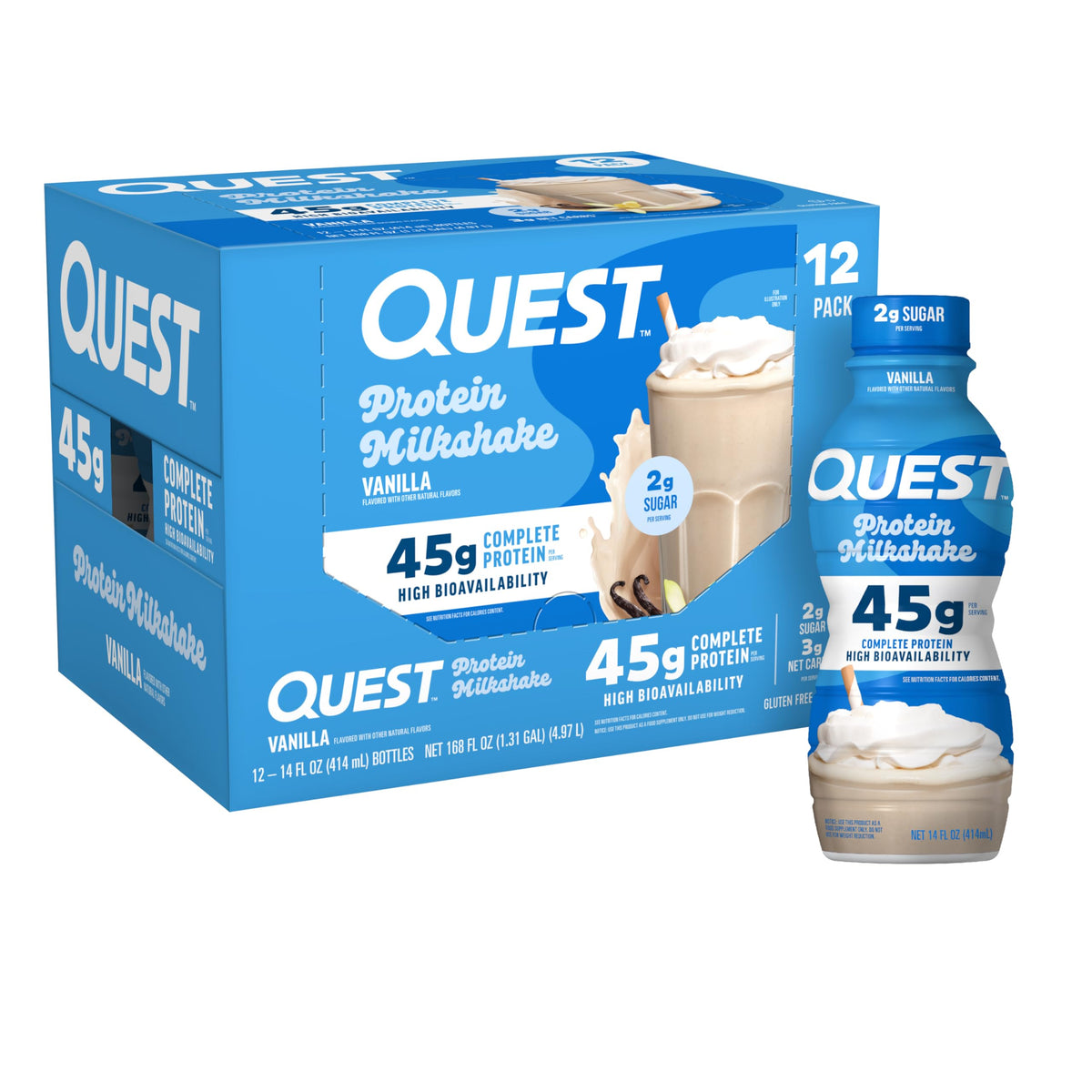 Quest Nutrition Salted Caramel Protein Shake, 45g Protein, 12 Count