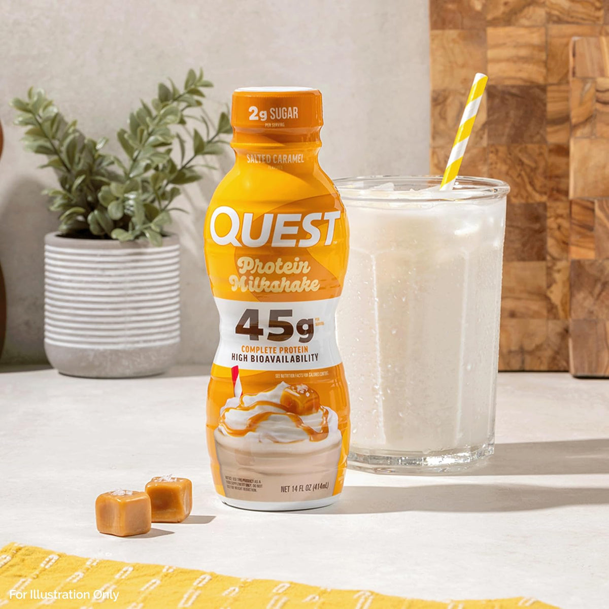 Quest Nutrition Salted Caramel Protein Shake, 45g Protein, 12 Count