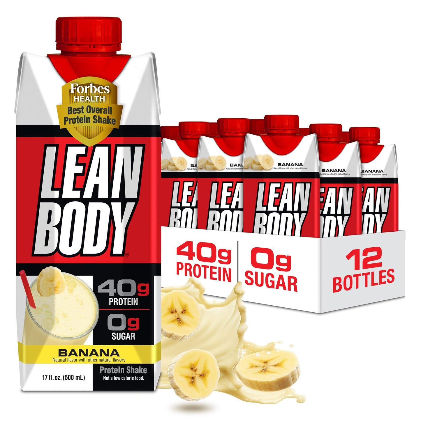 Lean Body Ready-to-Drink, Plant-Based Vegan Chocolate Protein Shake, 30g Protein, No Artificial Flavors, Sweeteners or Colors, Non GMO, Gluten Free, Premium Pea & Rice Blend (Pack of 12)